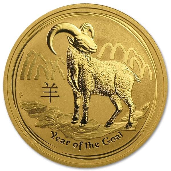 Złota moneta Australijski Lunar II: Rok Kozy, 1 oz, 2015