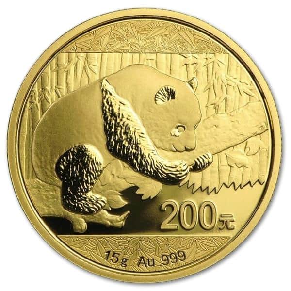 ぱんだ　07、39A、53、59、67、78 Złota moneta Chińska Panda, 15 g, 2016