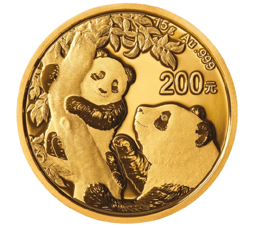 デューン銀貨 チャニver TEP Złota moneta Chińska Panda, 15 g, 2021